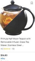 Primula Half Moon Teapot Black