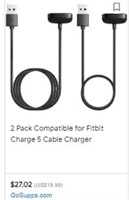 2 Pack Fitbit Charge 5 Chargers