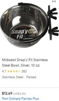 Snappy Fit Stainless Steel Water & Food Bowl