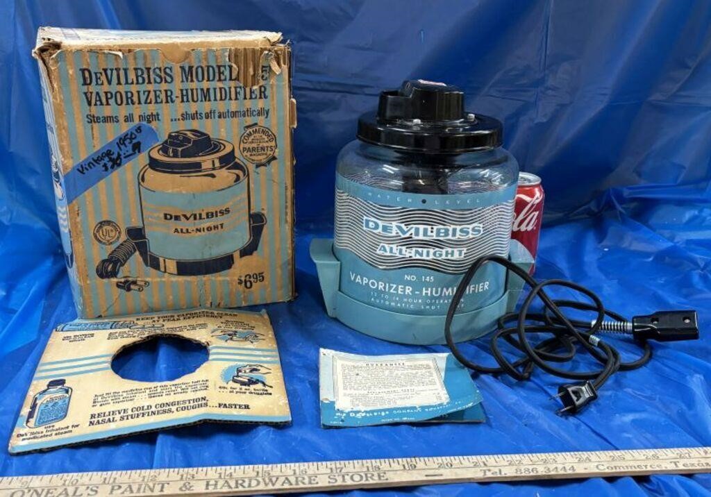 Vintage DeVilbiss Glass Humidifier/Vaporizer in Bo
