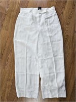 Kasper Petite Size 8 White Dress Pants