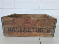 Vintage Ballantine's beer crate