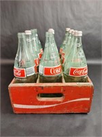 Full Size Coca-Cola Bottles and Crate