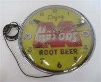 Masons Root Beer Electric Clock Made By Pam Clock