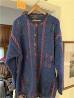 LADIES WOOL LOST HORIZONS SWEATER SZ XL