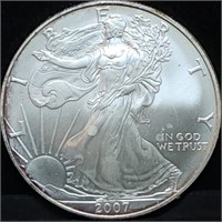 2007 1oz Silver Eagle Gem BU