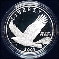 2008 Bald Eagle Proof Silver Dollar MIB