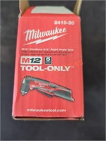 Milwaukee M12 cordless 3/8" right angle grinder