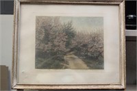 Framed Wallace Nutting Hand Signed Print