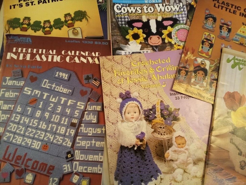 Plastic Canvas Instruction Books, with Patterns