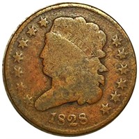 1828 Classic Head Half Cent NICELY CIRCULATED