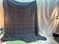 **BLACK WEIGHTED BLANKET 47"X59" GENTLY USED