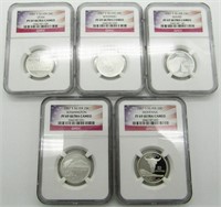 2007 S SILVER PROOF QTR SET NGC PF69 UC