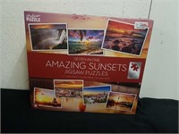 7 in 1 amazing sunsets jigsaw puzzles