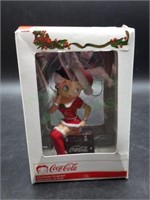 Betty Boop Coca-Cola Christmas Ornament in box