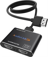 NEW 4K 2 Way HDMI Splitter 1 in 2 Out