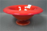 N'Wood Coral Red Ftd Rolled Compote