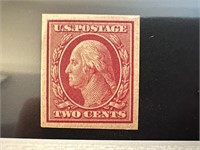 #344 MINT LH SPC IMPERF 1908 WASHINGTON ISS