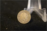 1954 Netherlands Antilles 1/10 Gulden Silver Coin