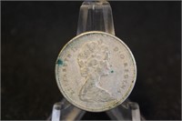1965 Canada Silver 25 Cent Coin