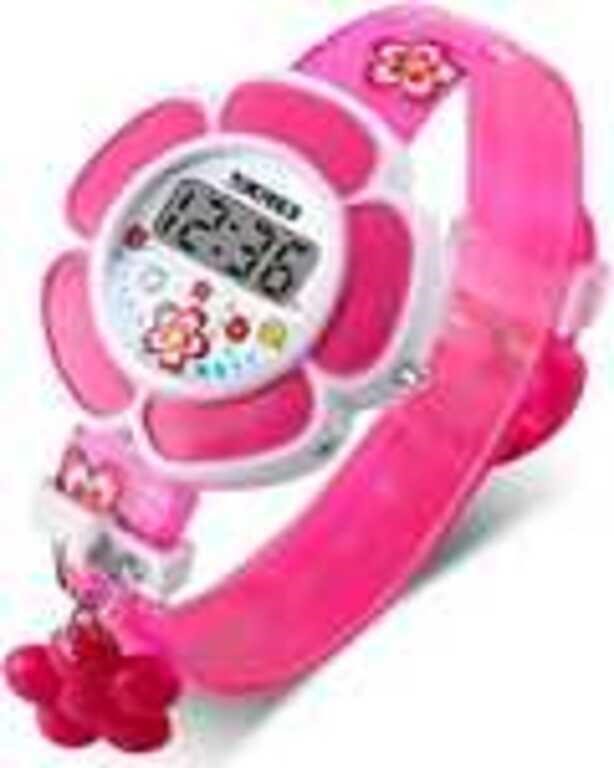 Girl Flower Shape Digital Watch