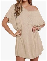 New (Size L) Ekouaer Womens Tshirt Nightgown