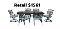 Hanover Traditions 7-Pcs Patio Dining Set