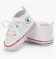 New (Size 1) Baby Boys Girls Canvas Sneakers