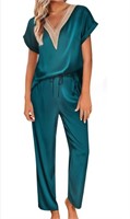 New (Size XL) Ekouaer Silk Pajamas Set Womens