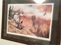 Horse & Indian picture 33.5x26