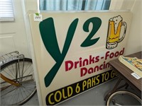 Y2 Plastic Restaurant Sign - 45" x 57"