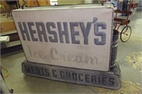 HERSHEY ICE CREAM STORE SIGN "MEATS & GROCERIES"