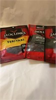 LOT OF 4 JACK LINKS ASSORTED BEEF JERKY 1.25 OZ