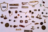 TRAY LOT CUFF LINKS TIE TACKS PINS HORMEL TOKEN