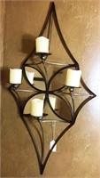 Metal & Mirror Candle Stand