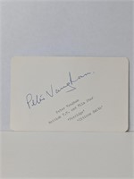 Peter Vaughan Autograph