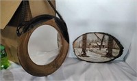 Retro Pottery Hanging Mirror