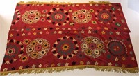 EMBROIDERED SILK SUZANI WALL HANGING