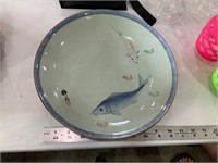 blue fish bowl - carp theme