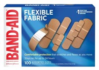 (3) 100-Pk Band-Aid Brand Flexible Fabric Adhesive
