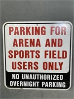 Arena Parking Sign
