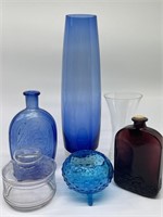 Mixed Glass Decor: Bottles, Vases, Jars, etc.