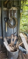 Kindling, cord, Shovels, Axe Head, Light etc