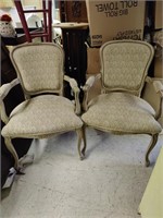 (2) French Provincial chairs.