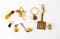 14K Gold Jewelry Masonic Pendant Lot & More