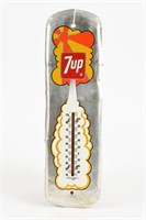 1974 7UP S/S ALUMINUM THERMOMETER