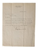 Benjamin Harrison Signed Letter