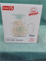 DASH Microwave Popcorn Popper, Aqua