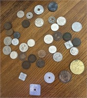 Foreign coins & Tax Tokens