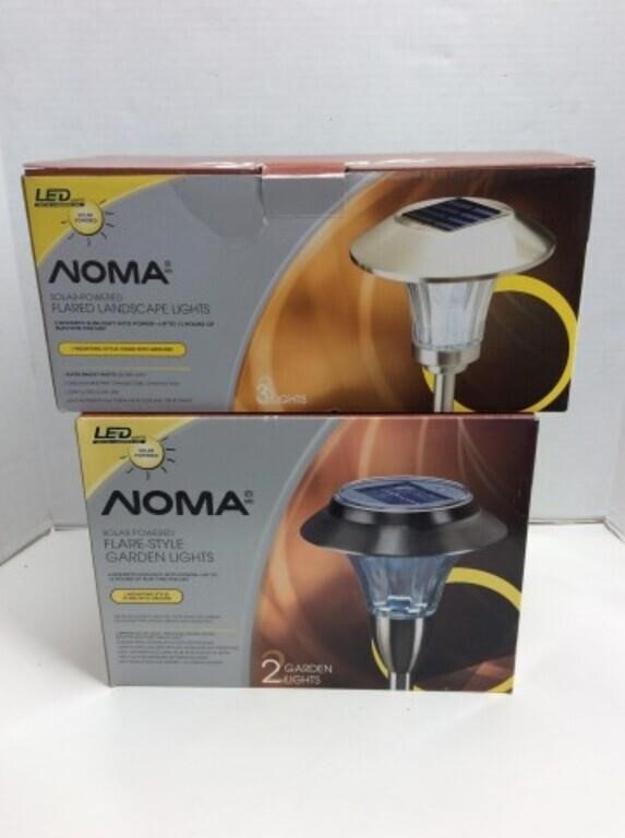 5 Noma Solar Powered Lights - Flare Style